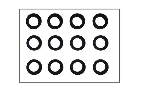La espuma que corta con tintas sellada el sombrear de lente se aplica a la cámara