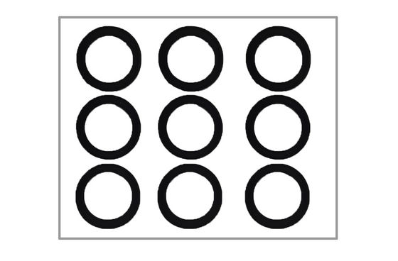 La espuma que corta con tintas sellada el sombrear de lente se aplica a la cámara